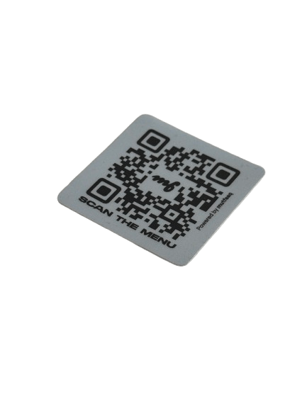 Printed QR code sticker